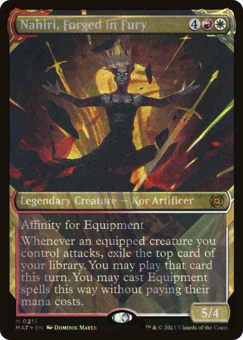 Nahiri, Forged in Fury (MAT-215) - mythic: (Showcase) - Foil