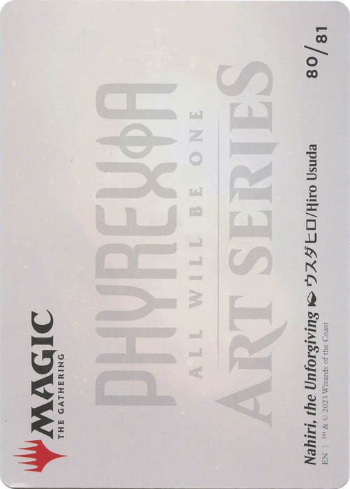 Nahiri, the Unforgiving // Nahiri, the Unforgiving (AONE-080) - common (Borderless) - Foil