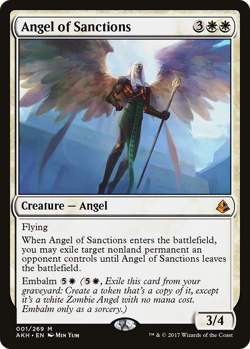 Angel of Sanctions (AKH-001) - mythic - Foil