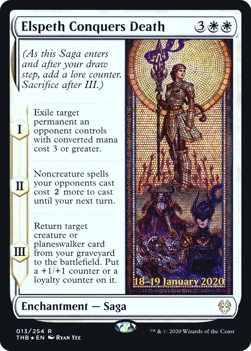 Elspeth Conquers Death (PRE-13S) - rare - Foil