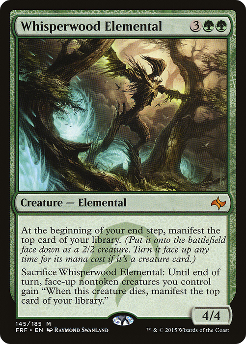 Whisperwood Elemental (FRF-145) - mythic