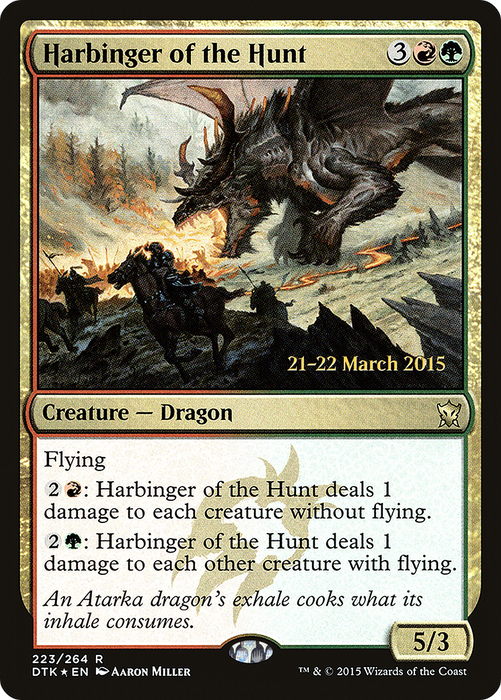 Harbinger of the Hunt (PRE-223S) - rare - Foil