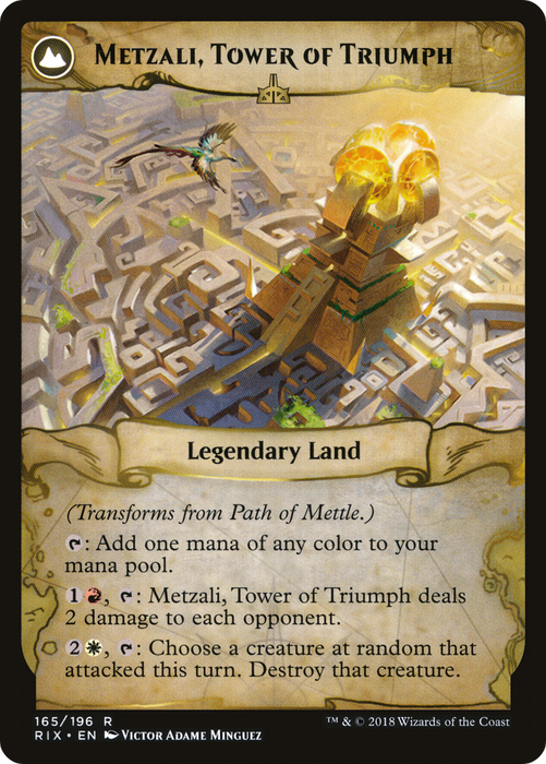Path of Mettle // Metzali, Tower of Triumph (RIX-165) - rare: (compasslanddfc)