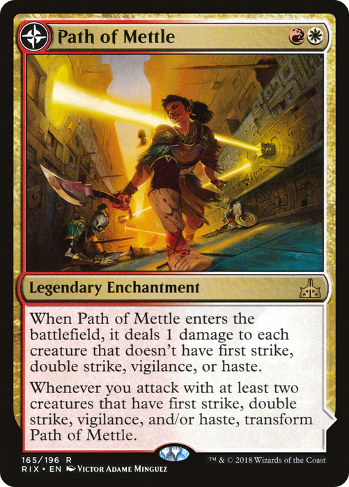 Path of Mettle // Metzali, Tower of Triumph (RIX-165) - rare: (compasslanddfc) - Foil