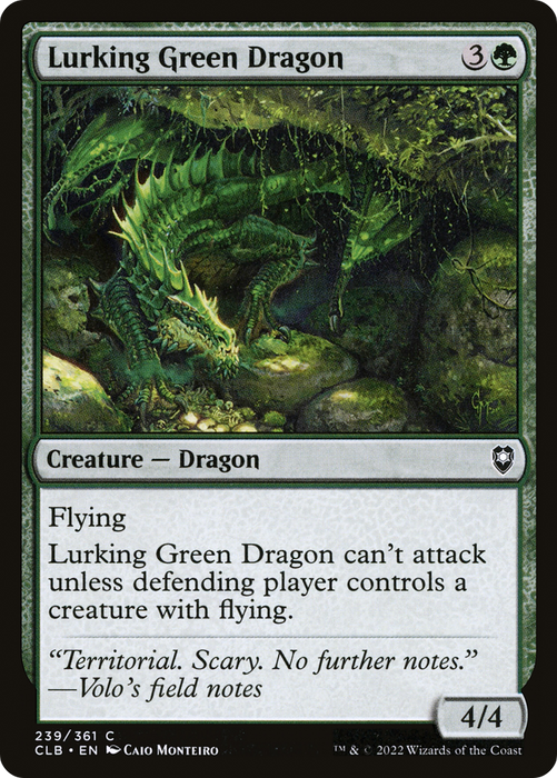 Lurking Green Dragon (CLB-239) - common