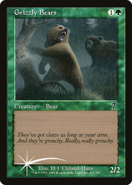 Grizzly Bears (7ED-251★) - common - Foil