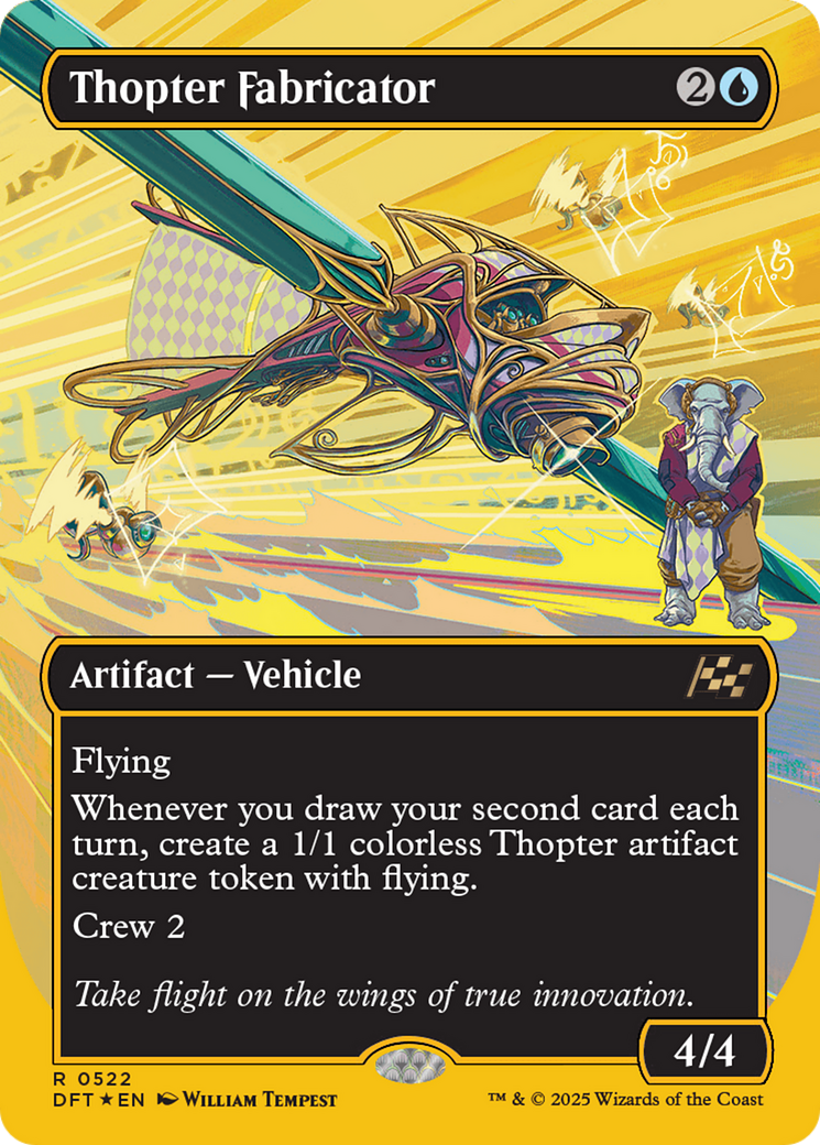 Thopter Fabricator (DFT-522) - rare (Borderless) - Foil
