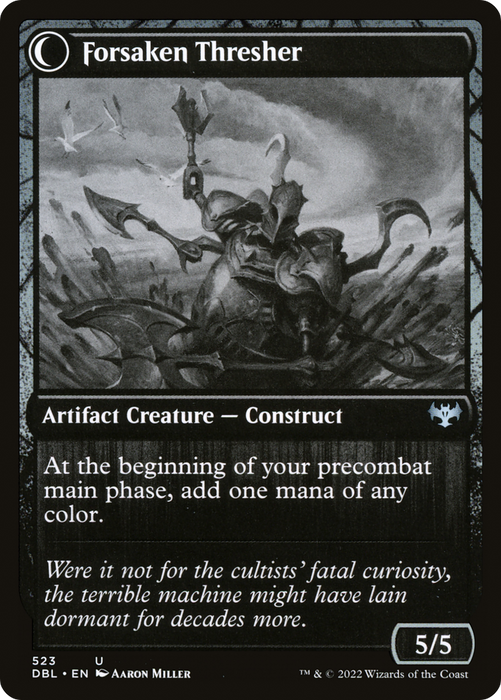 Foreboding Statue // Forsaken Thresher (DBL-523) - uncommon: (Double Faced Transform)