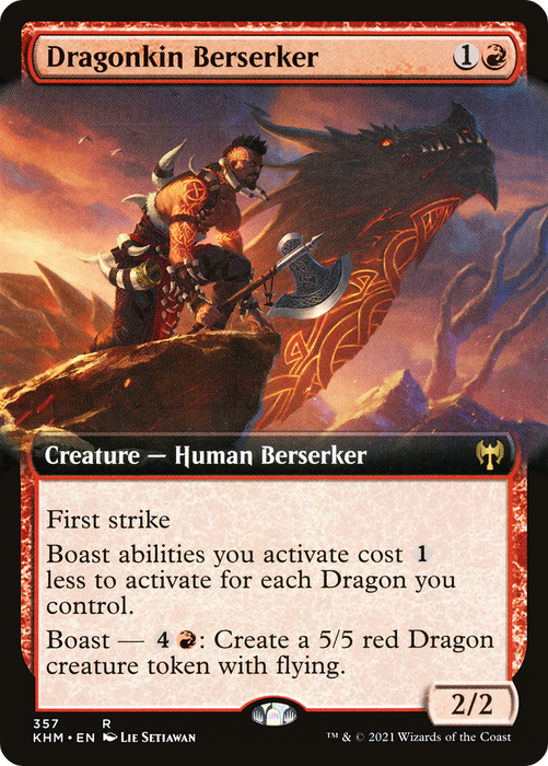 Dragonkin Berserker (KHM-357) - rare: (Extended Art)