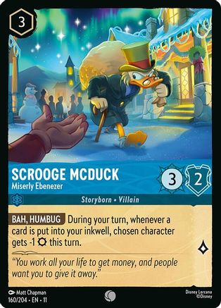Scrooge McDuck - Miserly Ebenezer (160/204) - W - Common