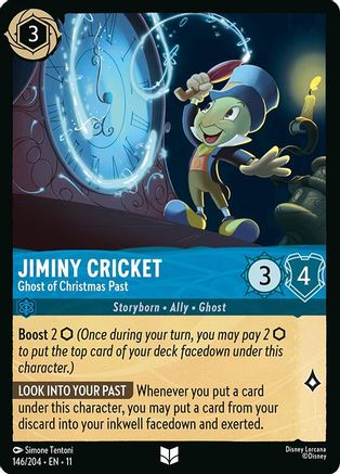 Jiminy Cricket - Ghost of Christmas Past (146/204) - W - Uncommon
