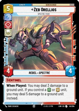 Zeb Orellios - Spectre Four (45/264) - ALT - Uncommon