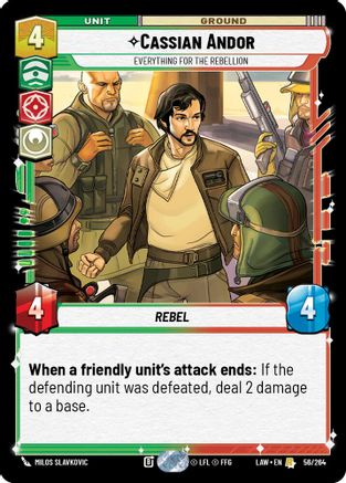 Cassian Andor - Everything for the Rebellion (56/264) - ALT - Rare