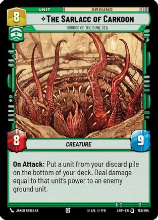 The Sarlacc of Carkoon - Horror of the Dune Sea (163/264) - ALT - Special
