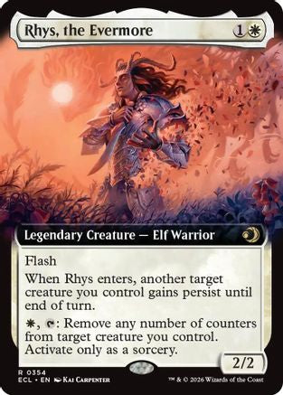 Rhys, the Evermore (Extended Art) (ECL-354) - rare - Foil