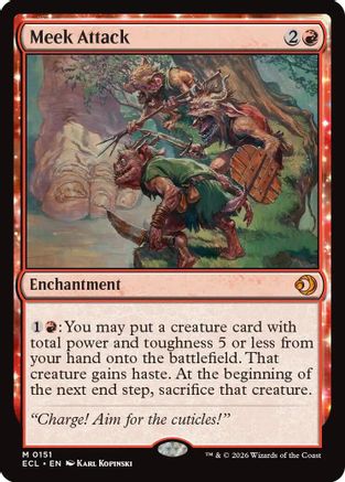 Meek Attack (ECL-151) - mythic - Foil