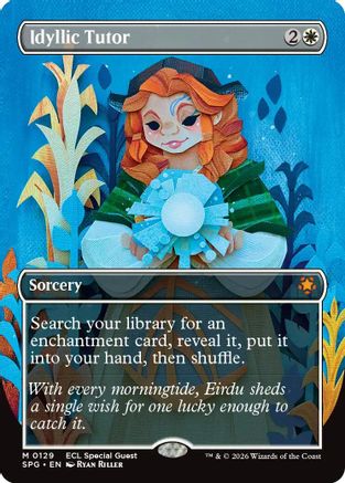 Idyllic Tutor (Borderless) (SPG-129) - mythic