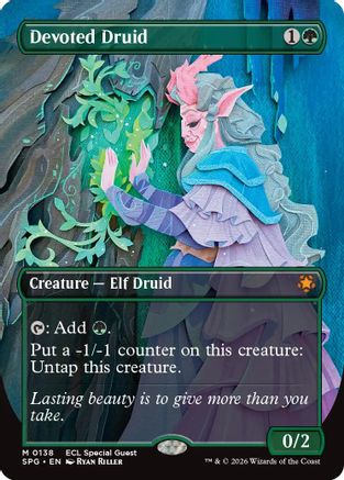 Devoted Druid (Borderless) (SPG-138) - mythic - Foil