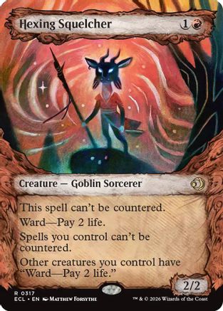 Hexing Squelcher (Showcase) (ECL-317) - rare - Foil