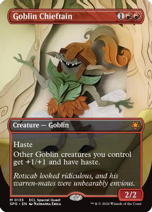 Goblin Chieftain (Borderless) (SPG-135) - mythic - Foil