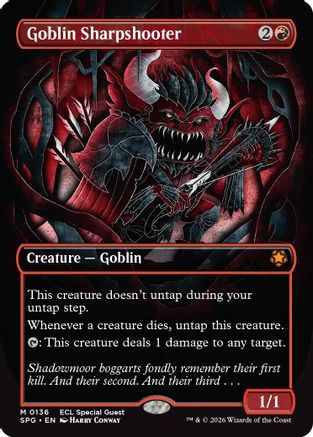 Goblin Sharpshooter (Borderless) (SPG-136) - mythic