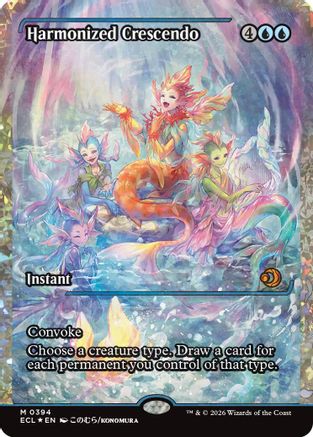 Harmonized Crescendo (0394) (Showcase) (Fracture Foil) (ECL-394) - mythic - Foil