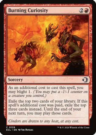 Burning Curiosity (ECL-129) - rare - Foil