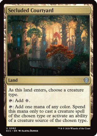Secluded Courtyard (ECC-062) - uncommon