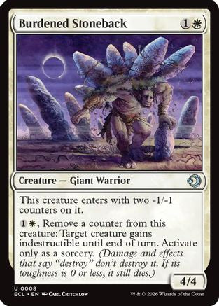 Burdened Stoneback (ECL-008) - uncommon