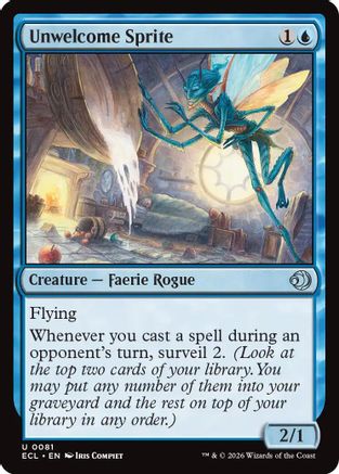Unwelcome Sprite (ECL-081) - uncommon