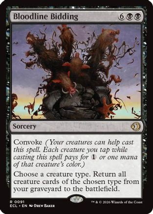 Bloodline Bidding (ECL-091) - rare - Foil