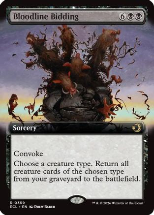 Bloodline Bidding (Extended Art) (ECL-359) - rare - Foil