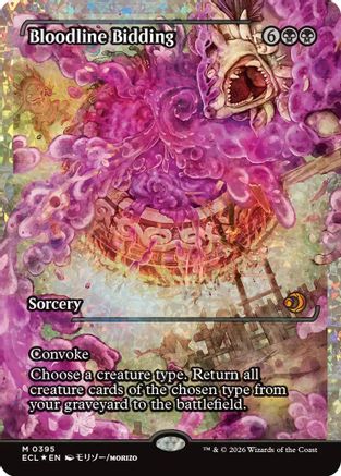 Bloodline Bidding (Showcase) (Fracture Foil) (ECL-395) - mythic - Foil