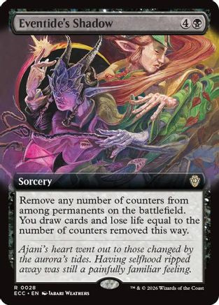 Eventide's Shadow (Extended Art) (ECC-028) - rare