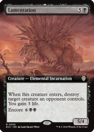 Lamentation (Extended Art) (ECC-030) - rare