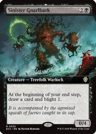 Sinister Gnarlbark (Extended Art) (ECC-032) - rare