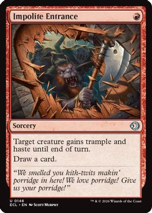 Impolite Entrance (ECL-146) - uncommon - Foil