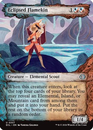 Eclipsed Flamekin (Showcase) (ECL-337) - uncommon - Foil