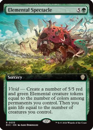 Elemental Spectacle (Extended Art) (ECC-035) - rare - Foil