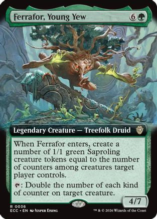 Ferrafor, Young Yew (Extended Art) (ECC-036) - rare - Foil