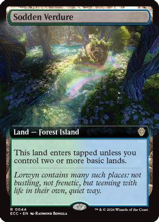 Sodden Verdure (Extended Art) (ECC-044) - rare