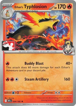 Ethan's Typhlosion (034/182) - PPSC  - Rare