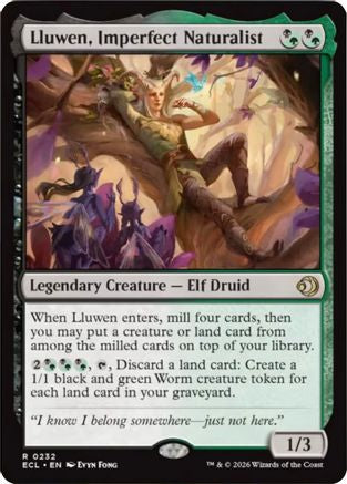 Lluwen, Imperfect Naturalist (ECL-232) - rare - Foil