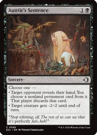 Auntie's Sentence (ECL-085) - common - Foil