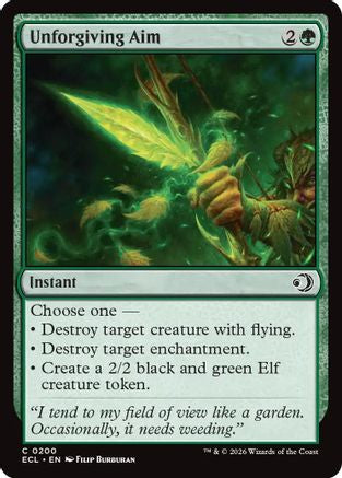Unforgiving Aim (ECL-200) - common - Foil