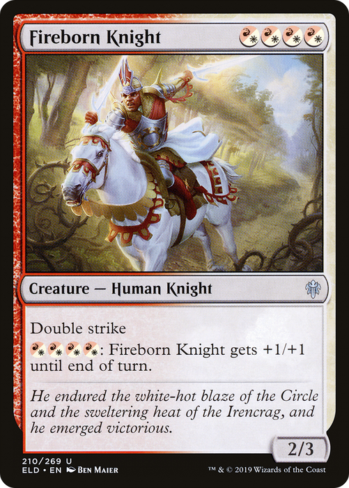Fireborn Knight (ELD-210) - uncommon - Foil