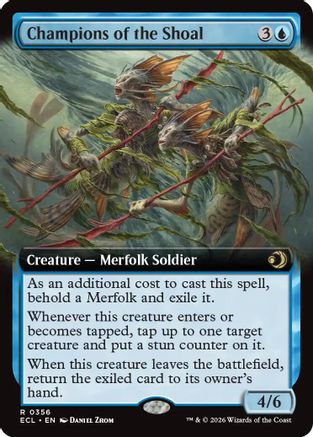 Champions of the Shoal (Extended Art) (ECL-356) - rare - Foil