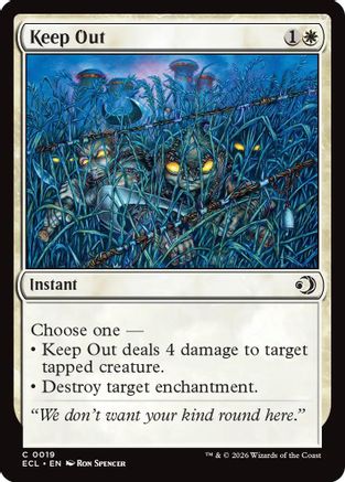 Keep Out (ECL-019) - common - Foil