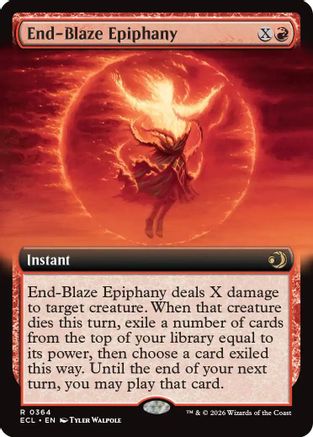 End-Blaze Epiphany (Extended Art) (ECL-364) - rare - Foil