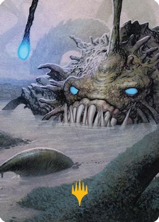 Deceit Art Card (Gold-Stamped Planeswalker Symbol) (ASECL-035) - special